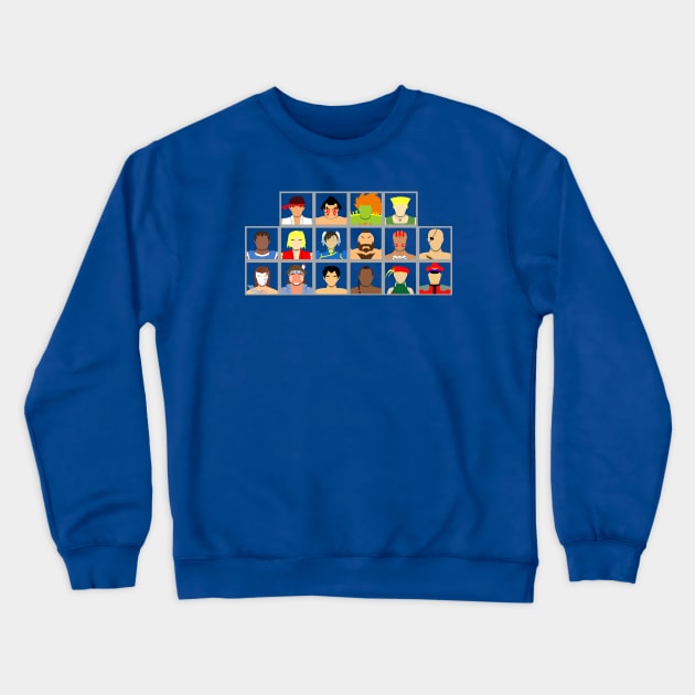 Select Your Character-Street Fighter 2: The New Challengers Crewneck Sweatshirt by MagicFlounder